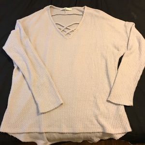 Criss cross sweater